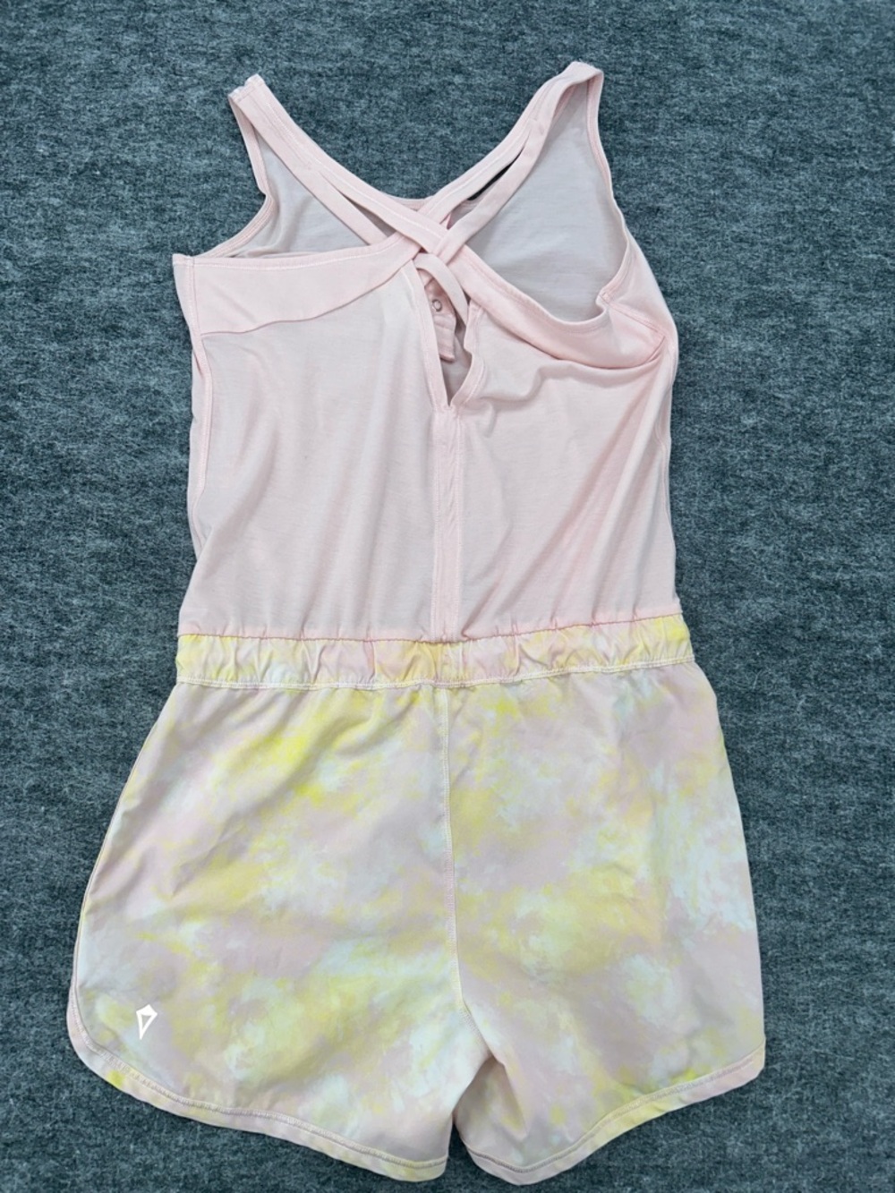 Ivivva Gray Drawstring Top with Blue Lavender Floral Print Girls Set Sz 14 - Picture 11 of 12